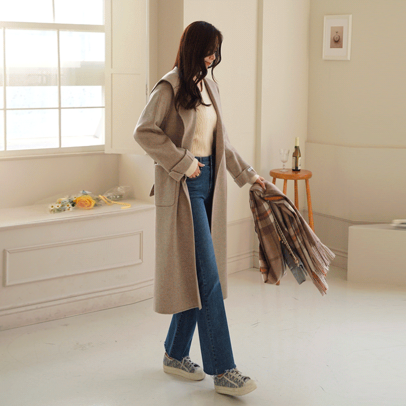 clicknfunny-[모델비율 부츠컷데님팬츠[S,M,L,XL사이즈]]♡韓國女裝褲