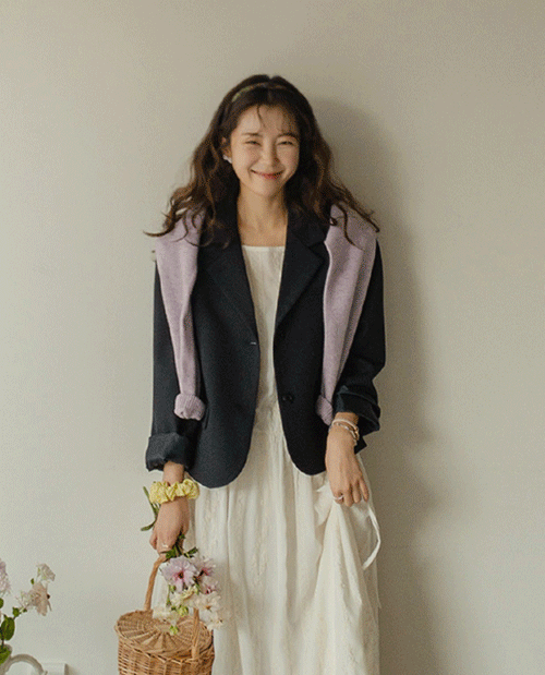 leelin - [[인기예감/ 일상자켓][LABEL] 클래식한 테일러드핏 베이직 자켓 [size:F(55~66)][입고지연 2/29 입고예정!]]♡韓國女裝外套
