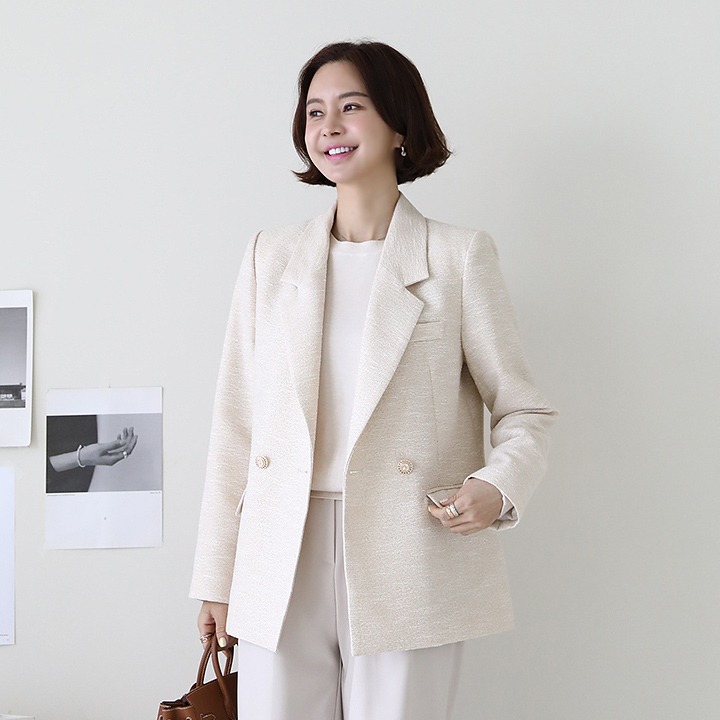 lemite - 타임라인 블레이저자켓(타임딜 15%/27일까지!)♡韓國女裝外套