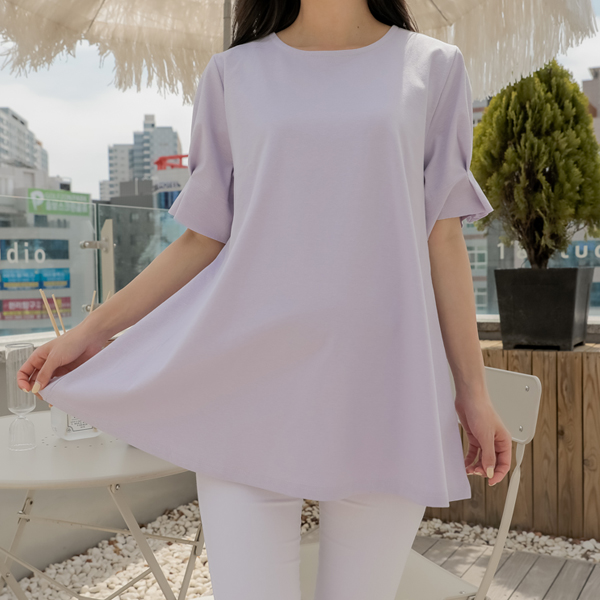 soim - [임부복*꽃소매쿨플레어 임산부티셔츠]♡韓國孕婦上衣