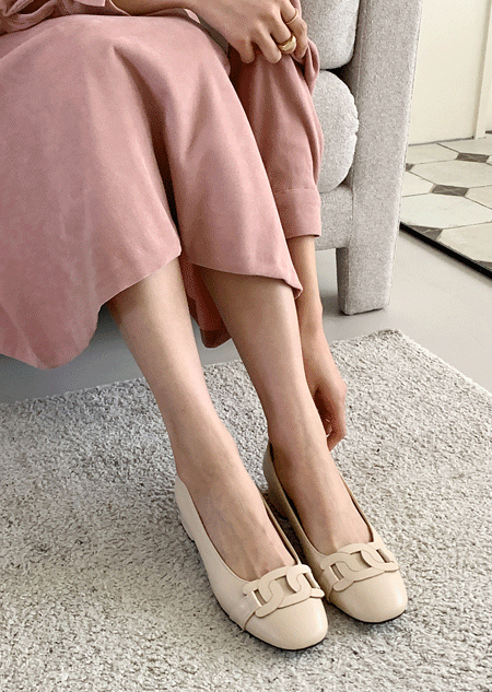 misharp - 해브 라운드 미들 슈즈 (2 color)♡韓國女裝鞋